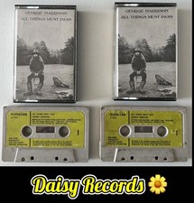 George Harrison - All Things Must Pass 1st UK Cassette w/Green Paper Labels VG+