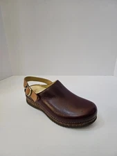 Dansko Merrin Leather Slingback Strap Cordovan Clogs New