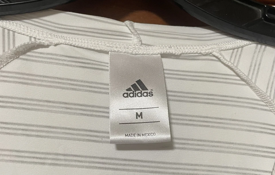 Adidas Blanco Grande Pullover Capucha Manga Larga Natación Cubierta Mujer’s Mediana Foto 2 de 4