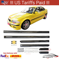 TÜR SEITEN KAROSSERIE ZIERLEISTEN SET LINKS RECHTS FÜR E46 LIMOUSINE 1998-2005