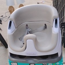 Ingenuity Baby Booster Seat Gray/White with Adjustable Safety Harness