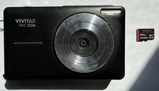 Vivitar VEC S124 Compact Digital Camera Black Built-in Flash SD Card