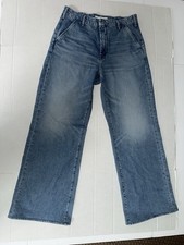 MOTHER Superior The SK8R Prep Sneak Wide Leg 90's Jeans Blue Size 29 Made in USA