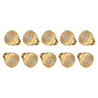 #ad 10 24 UNC 0.2mm Orifice Dia Brass Misting Nozzles for Cooling System 10Pcs $18.21