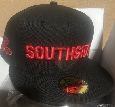 New Era Chicago White Sox Black SouthSide Fan Pack 59Fifty Sz. 7 1/4  