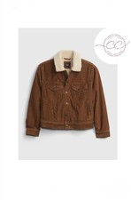 GAP Kids Sherpa-Lined Corduroy Icon Jacket