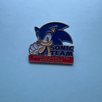 [Used] SEGA Goodbye Sonic Team Hello Sonic Team Commemorative Pin 2004
