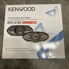 NEW Kenwood KFC415C 4"x10" Performance Series Coaxial Car Speakers 4x10 1 PAIR