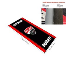 per DUCATI Tappetino Moto Sportivo Pit Garage Officina Showroom Tappeto 220*80cm