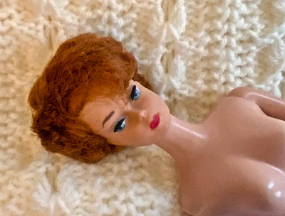 Mattel - Vintage 1960's Redhead Titian Bubble Cut Barbie Doll - Japan