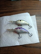 2 Lot Bomber Fat Free Fingerling 3/8 Oz Fishing Lure - 2 3/8"  Dives 10'