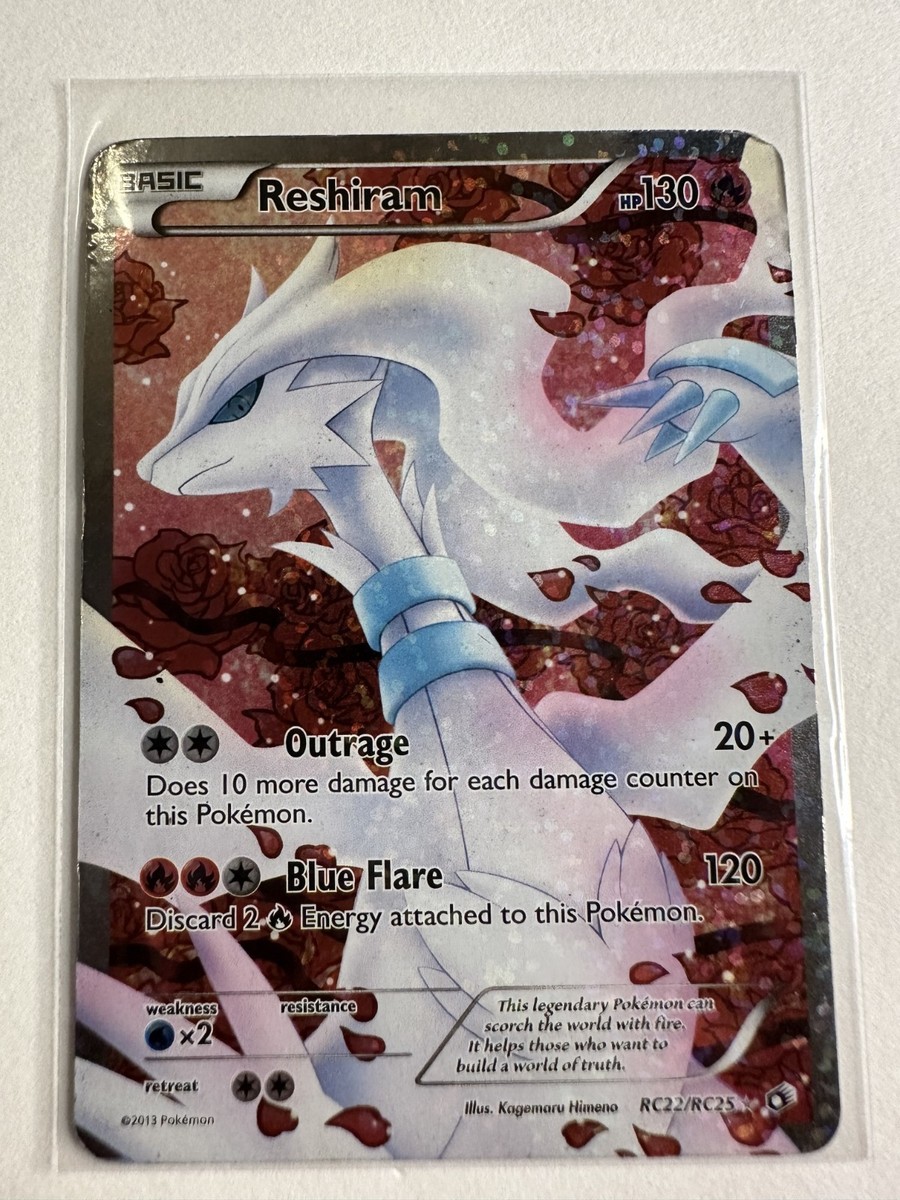 Reshiram (Full Art) RC22/RC25 Legendary Treasures: Radiant