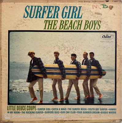 The Beach Boys   Surfer Girl LP Original Capitol Press Surf Rock VG Mono T-1981