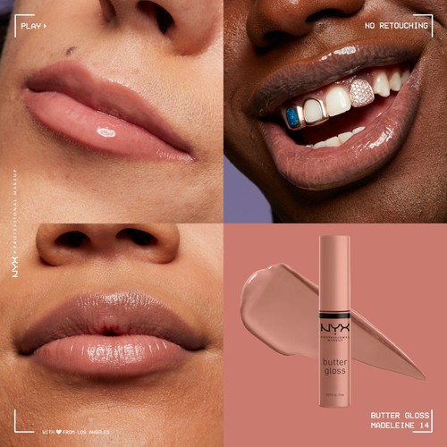 NYX PROFESSIONAL MAKEUP Butter Gloss, Non-Sticky Lip Gloss - Madeleine (Mid-T... - Picture 3 of 9