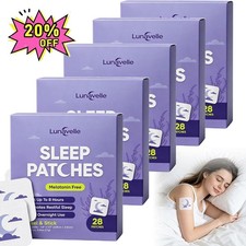 Lunavelle SLEEP PATCHES 28 Pieces Natural Lavender Fast-Acting Deep Sleep Patch