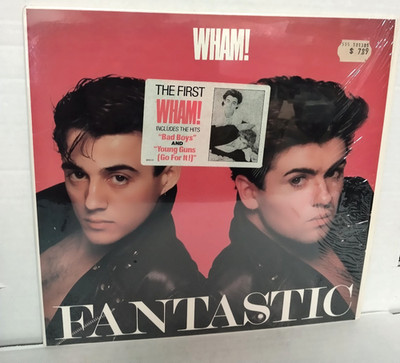 WHAM! U.K. Fantastic 1983 ORIGINAL Vinyl LP Columbia BFC 38911 W/ HYPE STICKER