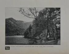 Antique Echo Lake New Hampshire Art Print 1902 Boston & Maine Rail Road