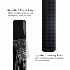 Keyboard and Mouse Wrist Rest, Silicone Non-Slip for PC Laptop Black