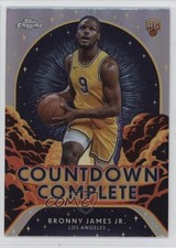 2024-25 Topps Chrome Countdown Complete Refractor Bronny James Jr #CC-25 8d2