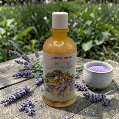 Caswell-Massey English Lavender Foaming Bath and Shower Gel -8.5 fl oz AUTHENTIC