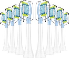 Replacement Toothbrush Heads Compatible with Phillips Sonicare Snap-on 8 Pack