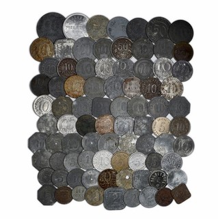 87x alte Notgeld Münzen (viele verschiedene Städte) _Lot_111