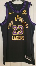 100% Authentic Nike LeBron James Los Angeles Lakers City Edition Jersey L 48