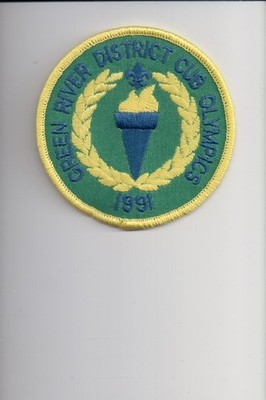 1991 Green River District Cub Olympics patch