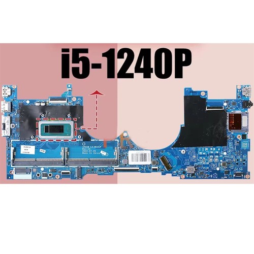 For HP ENVY X360 15-EW i5-1240P Laptop Motherboard LA-M141P N09660-601 #zv