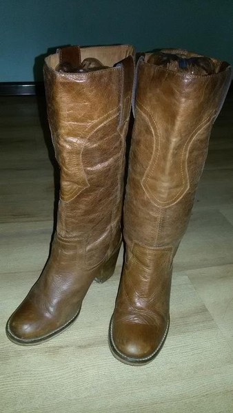 Women Dune Boots Brown Leather 38 #3OMU