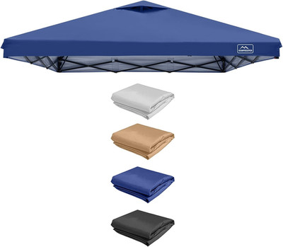 Pop Up Canopy Tent Replacement Top Cover Roof UV Waterproof 8x8FT Navy Blue