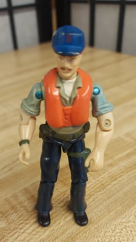 Vintage 1984 GI Joe ARAH Cutter Action Figure Hovercraft Whale Pilot - G.I. Joe