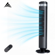 Oscillating Tower Fan w/5 Wind Speeds,Remote Control,12H Timer,Bedroom Quiet Fan