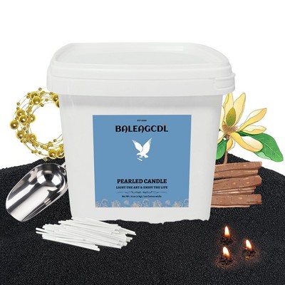 Monsoon Wood Pearled Candle 70 oz/4.3 lb with 120 Wicks - Sandalwood Scented ...