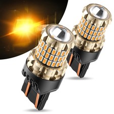 7440 7443 LED Bulb Amber Yellow for Turn Signal Light Super Bright T20 7441 7...