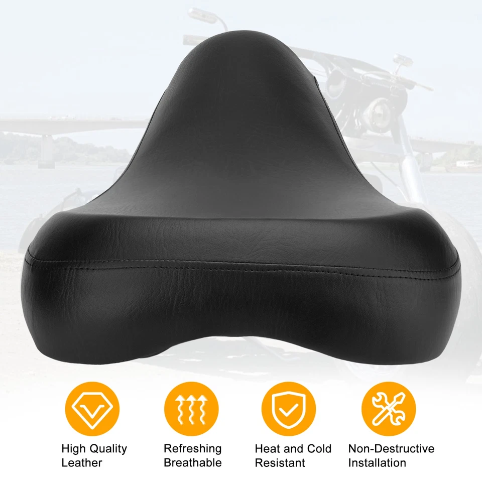 Front Driver Rider Solo Seat For Harley Sportster 883 1200 Forty Eight 1983-2003 Foto 3 de 4