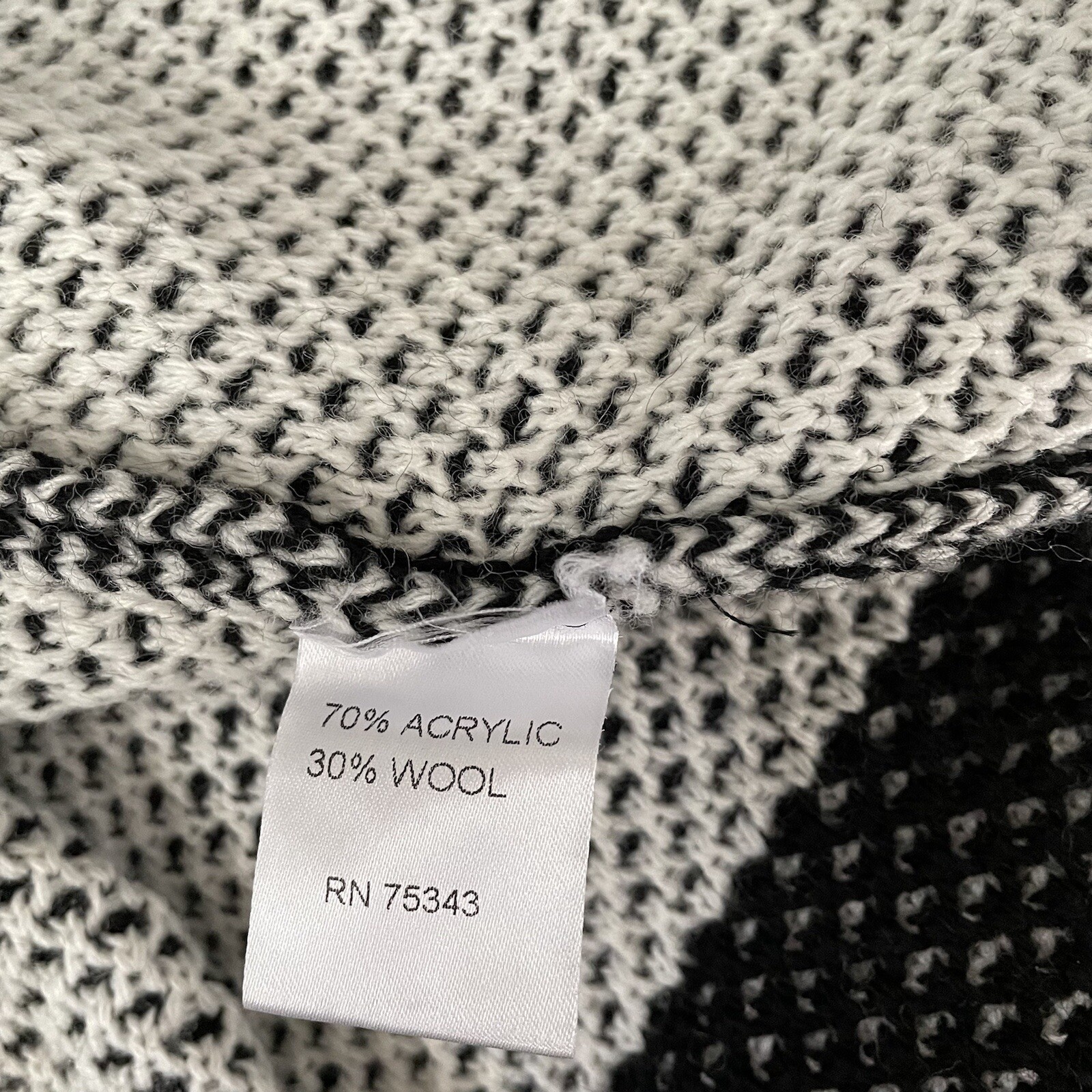 Cocogio MEDIUM Basketweave Patterned Sweater Jack… - image 7