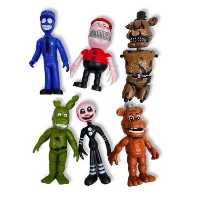 Lot Of FNAF Fove Nights At Freddys Action Figures Toys Lot Of 6