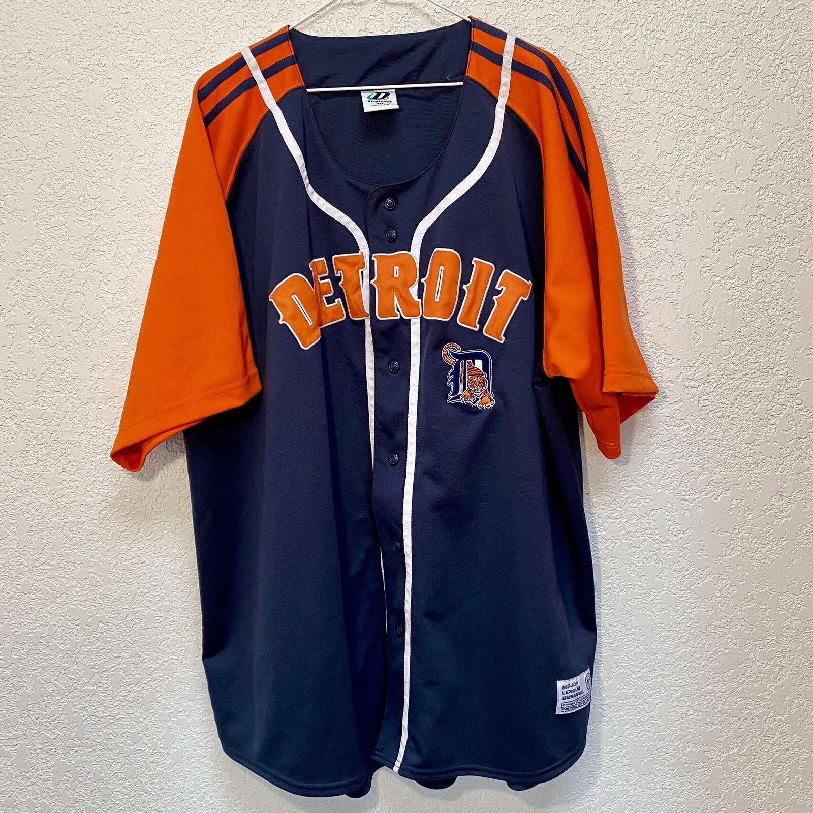 Dynasty MLB Detroit Tigers ButtonUp Blue&Orange Base… Gem
