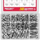 <!--F#f_0-->240PCS M5 M6 M8 Flanged Bolts and Nuts Kit,Stainless Steel 304 Metric Flanged He<!--F/-->