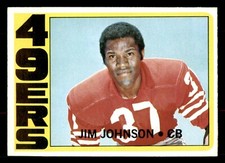 1972 Topps Football #332 Jim Johnson NM/MT