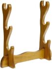 Sword Stand Display 3-Table Solid wood Medieval Wall Mount Samurai Display Stand