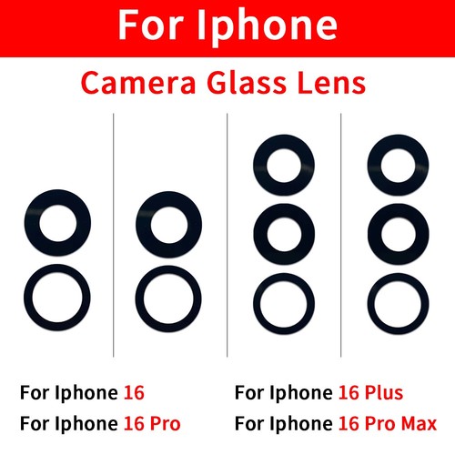 2set Back camera glass replacement For Iphone 16 Pro Max / For Iphone 16 Plus - Imagen 2 de 8