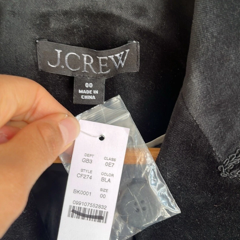 J. Blazer Crew Alexandra en Terciopelo 00 Negro Foto 3 de 4