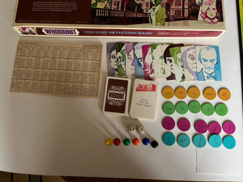 Vintage 1972 Selchow & Righter WHODUNIT Brettspiel in OVP - Bild 7 von 12