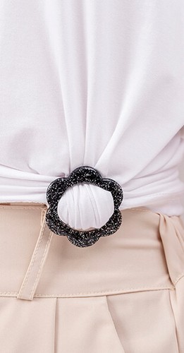 100+ Assorted Style Fashion Scarf Brooch Buckle T Shirt Belt Clip Ring - Picture 5 of 47