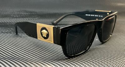 VERSACE VE4406 GB1 87 Black Gold Women's 56 mm Sunglasses