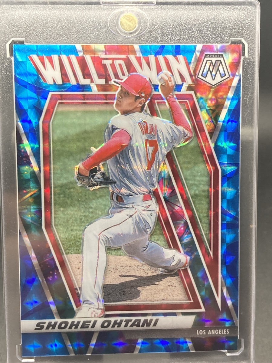 スポーツ選手 Shohei Ohtani WBC /99 SHOHEI OHTANI Mosaic Baseball #/99 WILL TO WIN BLUE Prism LA