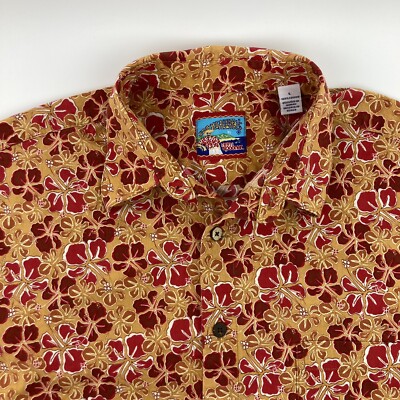 Vtg Reyn Spooner Joe Kealoha's Hawaiian Aloha Shirt Mens L