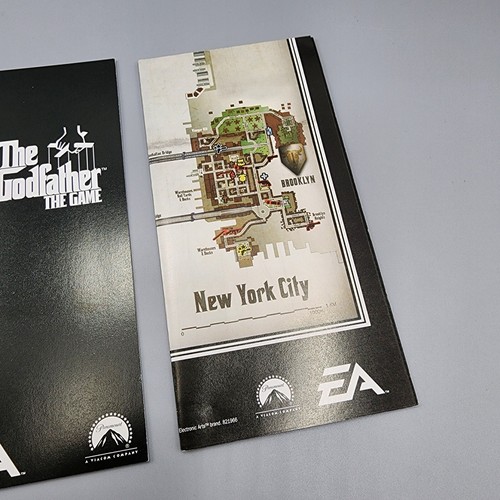 Godfather: The Game (Sony PlayStation 2, PS2) Manual & Poster Map ONLY / No Game - Picture 3 of 6